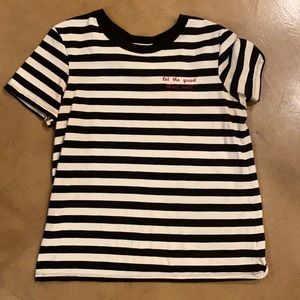 Black / White short sleeve t-shirt